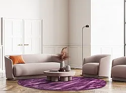 Rond vloerkleed - Jodhpur Special Luxury Edition (paars)