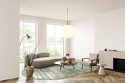 Ovaal viscose-vloerkleed - Jodhpur Special Luxury Edition (groen)