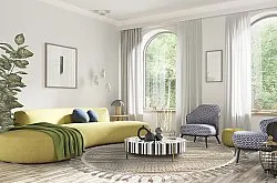 Ronde vloerkleden - Indoor/Outdoor Athena (beige)