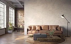 Rond vloerkleed - Junes (goud)