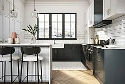 Plastic-kleden - Kensington (beige/wit)