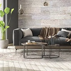 Rond vloerkleed - Mateur (grijs)