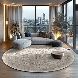 Rond vloerkleed - Mateur (beige)