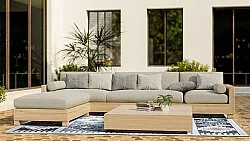 Vloerkleden voor binnen en buiten - Sahara (blauw/multi)