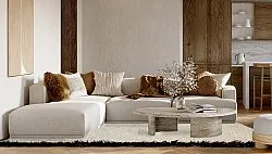 Wollen-vloerkleed - Nova (wit/zwart)