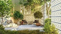 Vloerkleden voor binnen en buiten - Monsaraz (blauw)