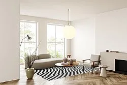 Vloerkleden voor binnen en buiten - Otto (zwart)