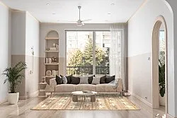 Wollen-vloerkleed - Palma (beige)