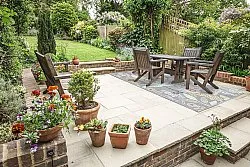 Vloerkleden voor binnen en buiten - Rhodes (blauw/multi)