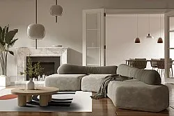 Wilton - Rochelle (beige/zwart/oranje)