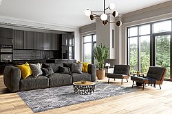 Hoogpolig vloerkleed - Rostock (grijs)