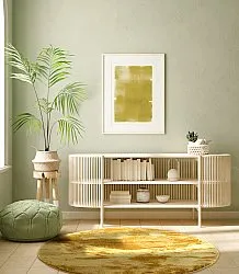 Ronde vloerkleden - Aranga Super Soft Fur (ochre)