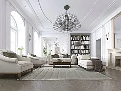 Hoogpolig vloerkleed - Elvira (offwhite)