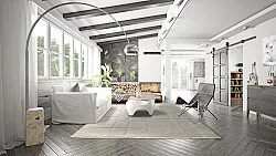 Hoogpolig vloerkleed - Flavia (offwhite)