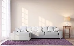 Hoogpolig vloerkleed - Zoe (paars)