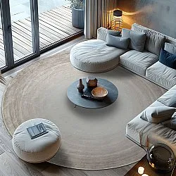 Rond vloerkleed - Shade (beige/grijs)