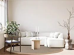 Ronde vloerkleden (sisal) - Agave (licht taupe)