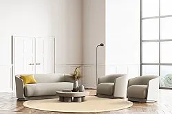 Ronde vloerkleden (sisal) - Agave (beige/beige)