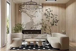 Kindervloerkleed - Sleepy Kitten (multi)