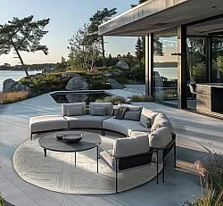 Ronde vloerkleden - Indoor/Outdoor Shirley (cream)