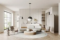 Ronde vloerkleden - Indoor/Outdoor Baltimore (cream)