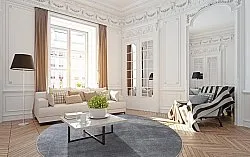 Rond vloerkleed - Artena (grijs)