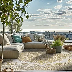 Vloerkleden voor binnen en buiten - Boyd (geel)