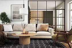 Vloerkleden voor binnen en buiten - Dewey (zwart)