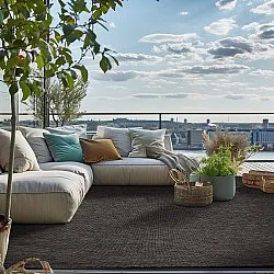 Vloerkleden voor binnen en buiten - Hayden (zwart)