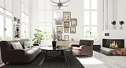 Vloerkleden voor binnen en buiten - Hayden (zwart)