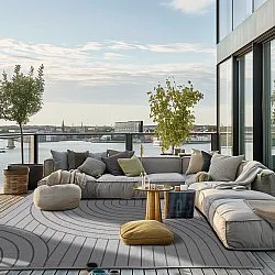 Vloerkleden voor binnen en buiten - Maynard (zwart)