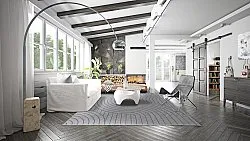 Vloerkleden voor binnen en buiten - Maynard (zwart)