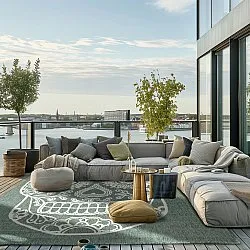 Vloerkleden voor binnen en buiten - Raylan (groente)