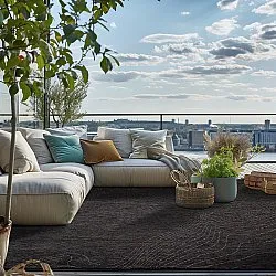 Vloerkleden voor binnen en buiten - Zelmare (zwart)