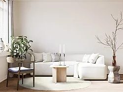 Ronde vloerkleden - Dhurry (wit)