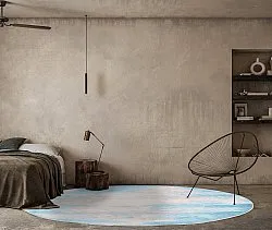 Rond vloerkleed - Zarzi (turkoois)