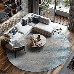 Rond vloerkleed - Zarzi (blauw)