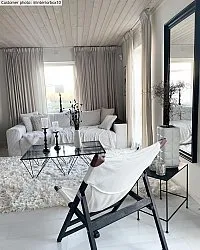 Hoogpolig vloerkleed - Janjira (wit)