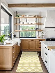 Plastic-kleden - Camden (groen/wit)