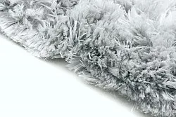 Hoogpolig vloerkleed - Janjira (zilver)