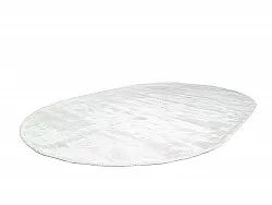 Ovaal viscose-vloerkleed - Jodhpur Special Luxury Edition (offwhite)