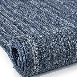 Jute-vloerkleed - Amasia (blauw)