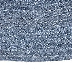 Rond jute vloerkleed - Amasia (blauw)