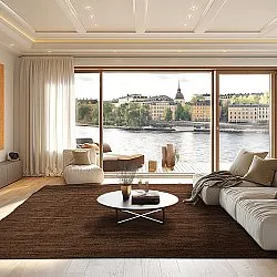 Jute-vloerkleed - Amasia (bruin)