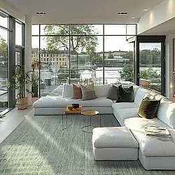 Jute-vloerkleed - Amasia (grijs)