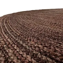 Rond jute vloerkleed - Amasia (koffie)