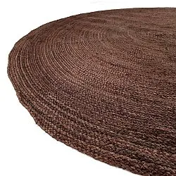 Rond jute vloerkleed - Amasia (koffie)