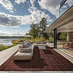 Jute-vloerkleed - Amasia (koffie)