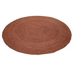 Rond jute vloerkleed - Amasia (kastanje)