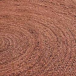 Rond jute vloerkleed - Amasia (kastanje)